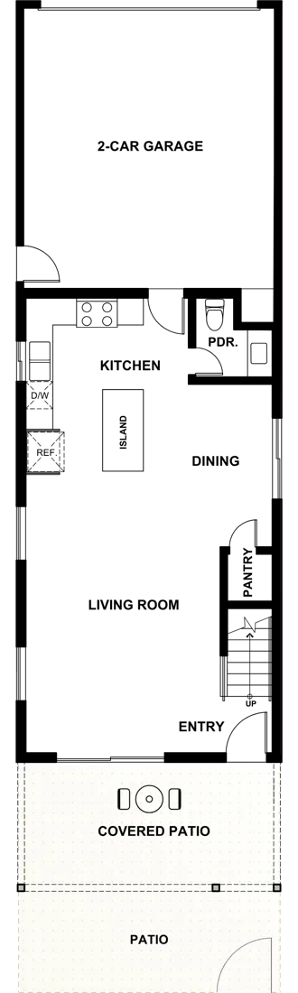 The Meridian first floor plan