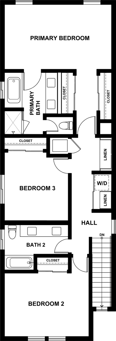 The Meridian second floor plan